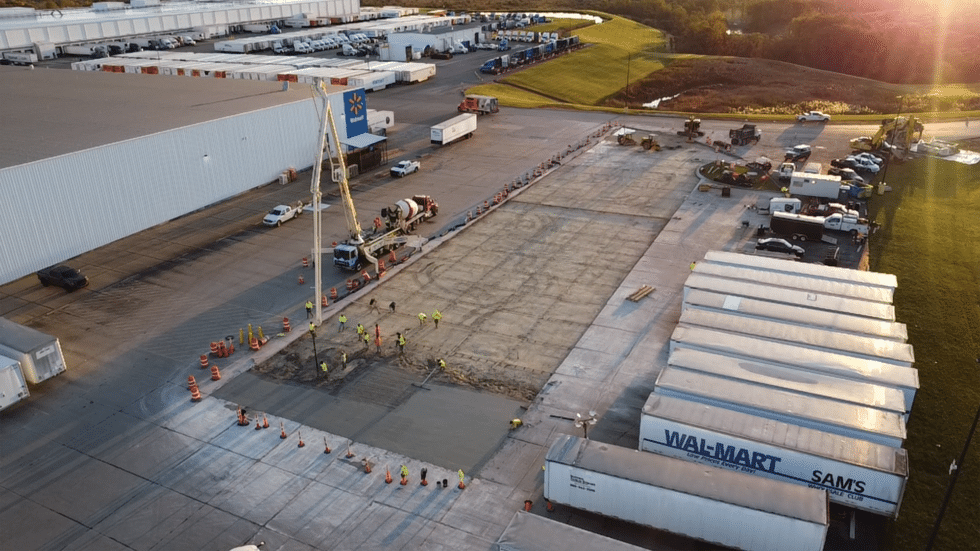 Line Striping Walmart Distribution Center Delaware Valley Paving